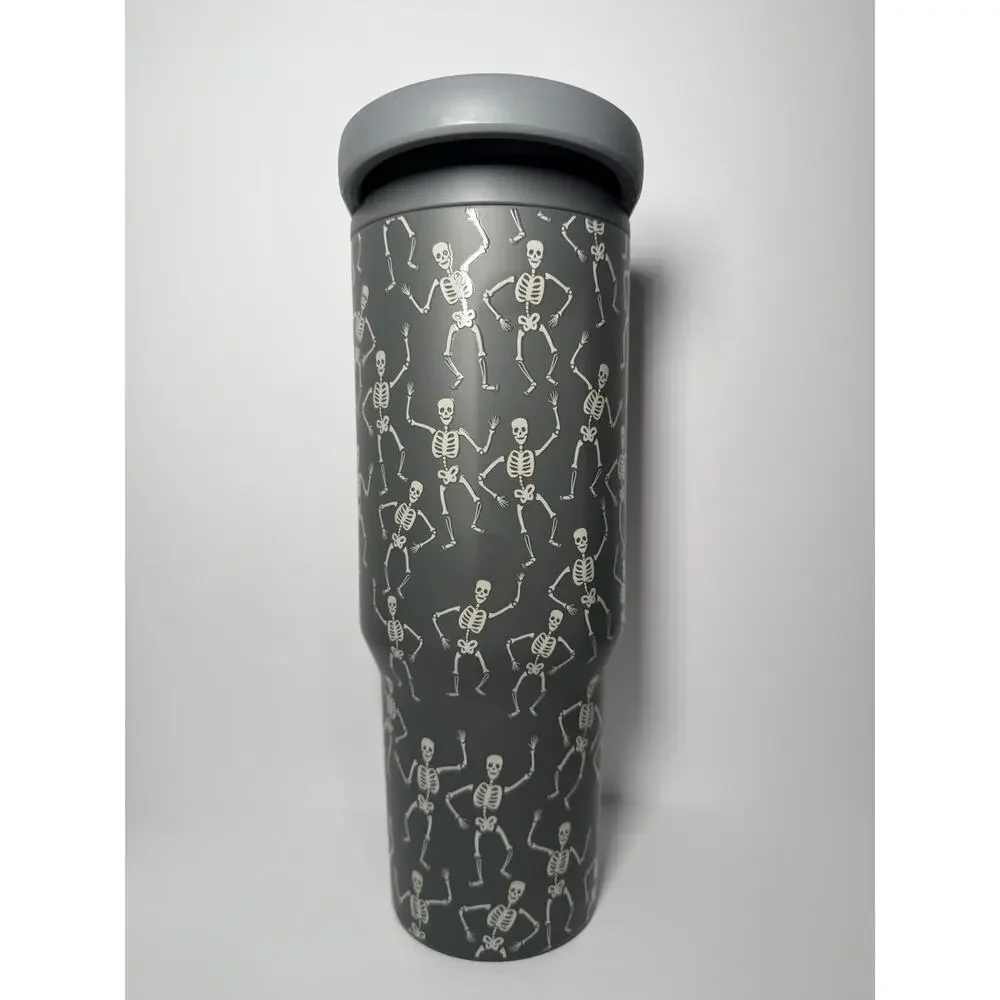 Hydrojug Halloween DEAD SERIOUS 40oz Sport Traveler Tumbler + Slime Sleeve NWT